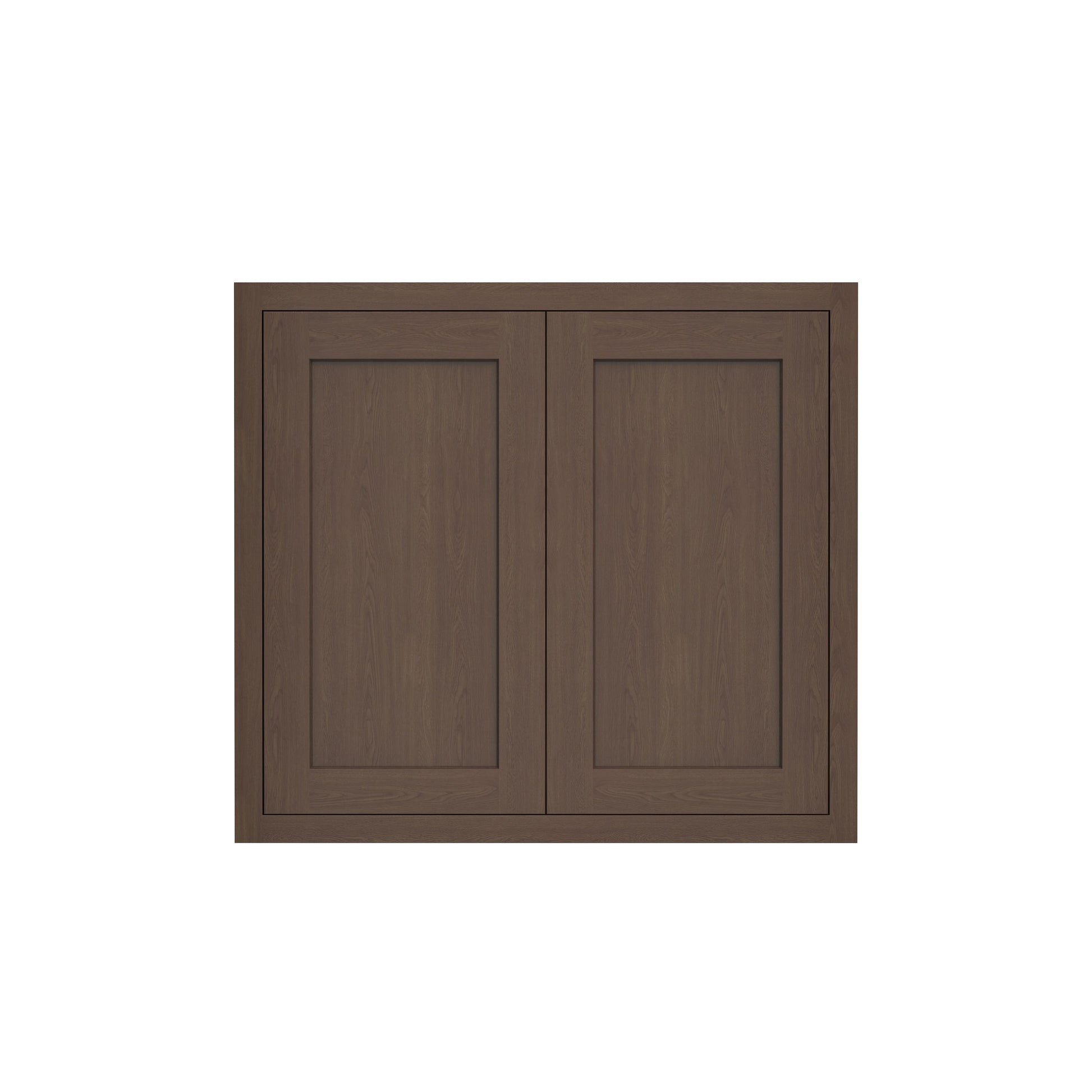 Inset Truffle Brown RTA 24-36"W x 30-42"H x 13.5"D 15-Size Double Doors Wall Cabinet
