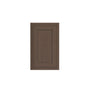 Inset Truffle Brown RTA 9-21"W x 30-42"H x 13.5"D 15-Size Single Door Wall Cabinet