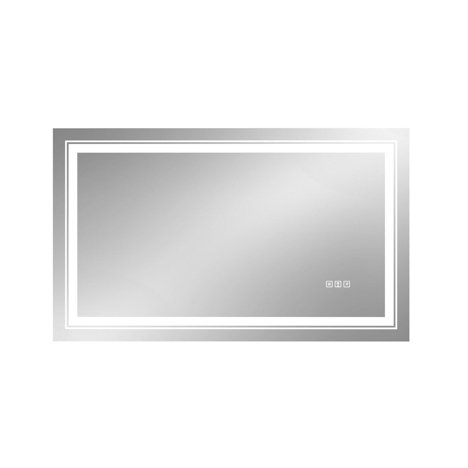 RGB Smart Control Backlit Bathroom Mirror with Dimmable Touch, Anti Fog