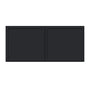 Slim Ebony Black Shaker RTA 24"-36"W x 12"-24"H x 12"D 17-Size Short Wall Cabinet with 2 Doors