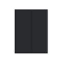 Slim Ebony Black Shaker RTA 24"-36"W x 30"/36"/42"H x 12"D 15-Size Standard Wall Cabinet with 2 Doors