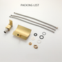 8 in. Brushed Gold Widespread Bathroom Faucet with Single Handle Control