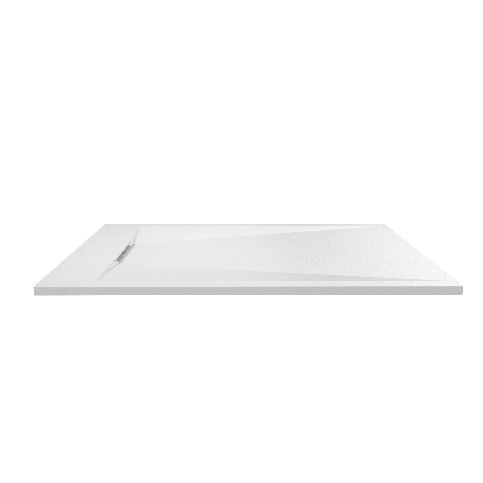 European-Style SMC Shower Base with Anti-Slip Design in Black or White