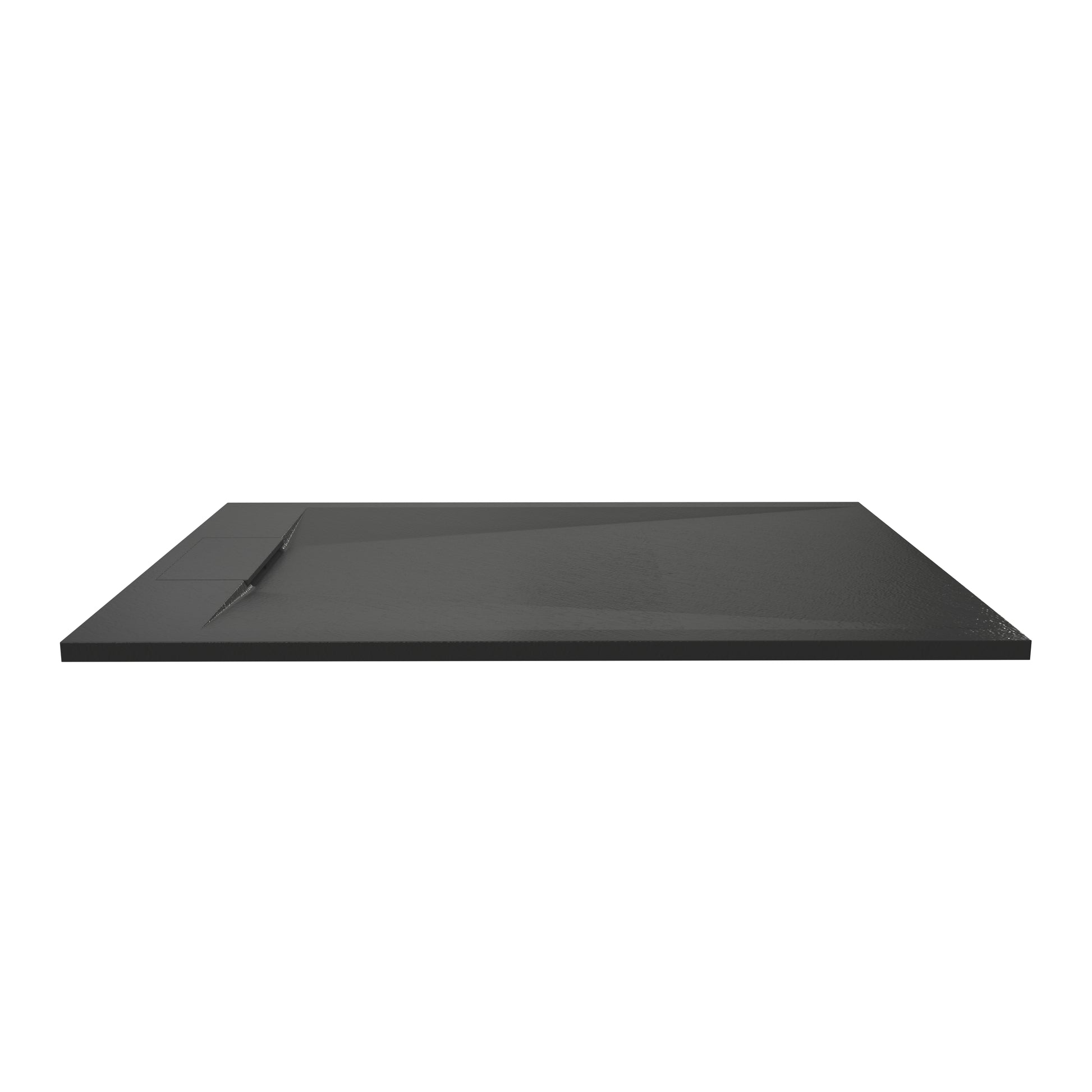 European-Style SMC Shower Base with Anti-Slip Design in Black or White