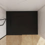 European-Style SMC Shower Base with Anti-Slip Design in Black or White