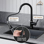 copy Stainless Steel Workstation Sink & Faucet Set black