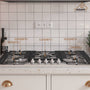 Built-in 30 in. Gas Cooktop in Stainless Steel with 5 Burners including Power Burners and LP Kit, CSA Certified