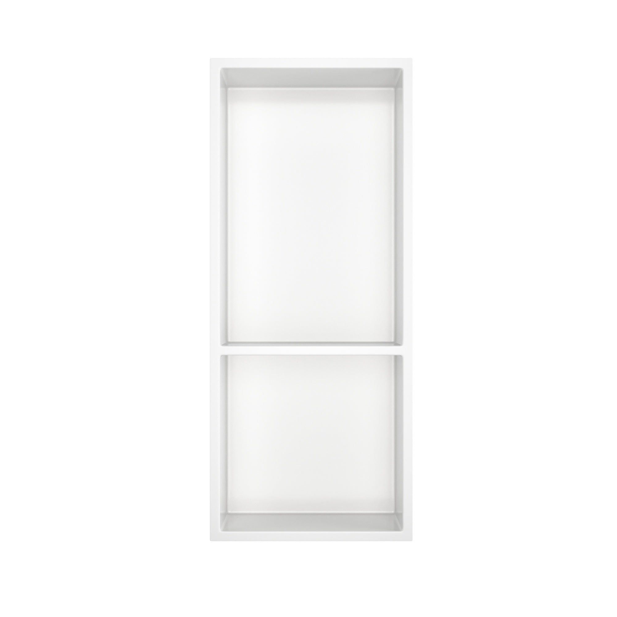 12.2" x 28.7"/39.3" Glossy White SMC Shower Niche with 1 or 2 Shelves