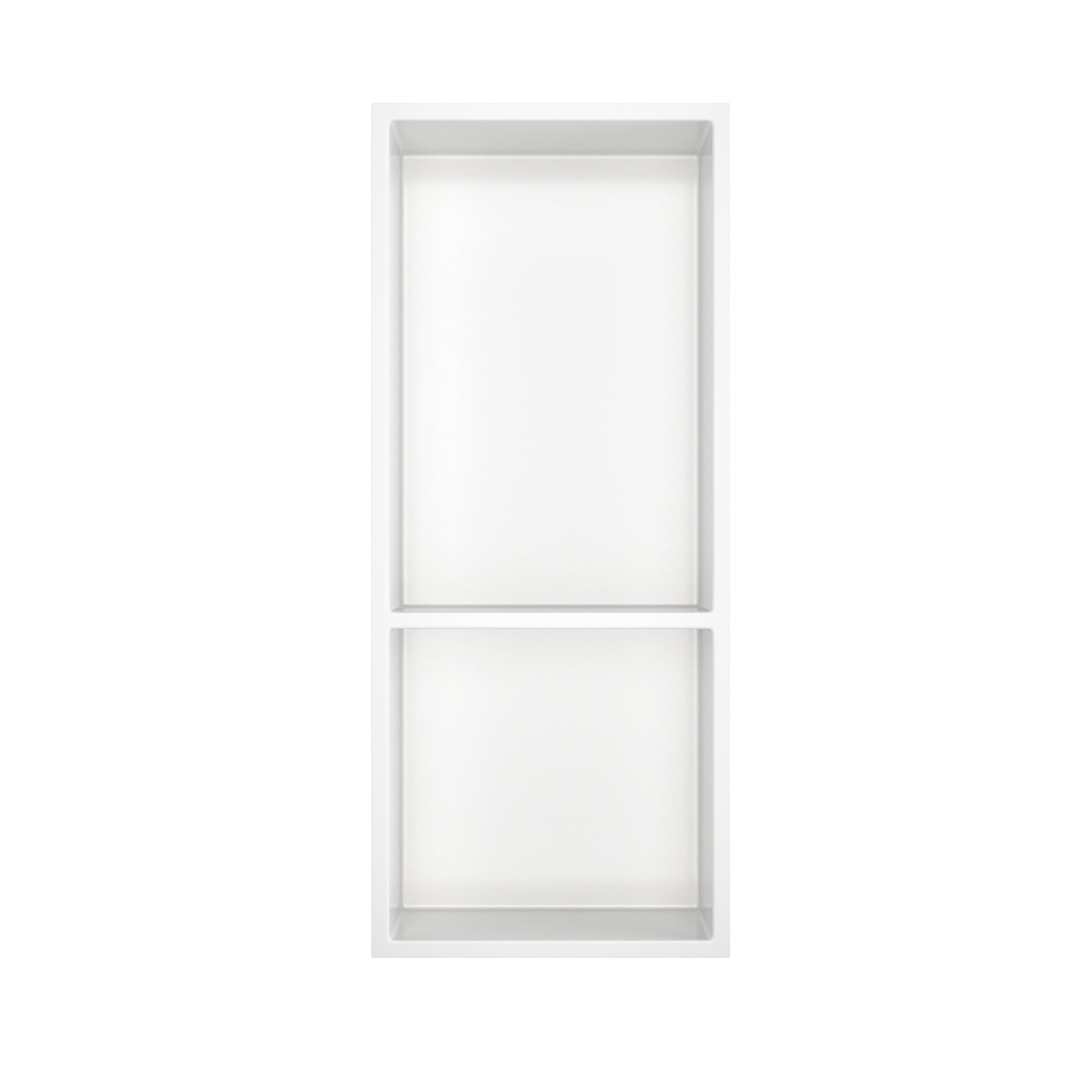 12.2" x 28.7"/39.3" Glossy White SMC Shower Niche with 1 or 2 Shelves