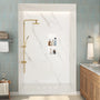 12.2" x 28.7"/39.3" Glossy White SMC Shower Niche with 1 or 2 Shelves