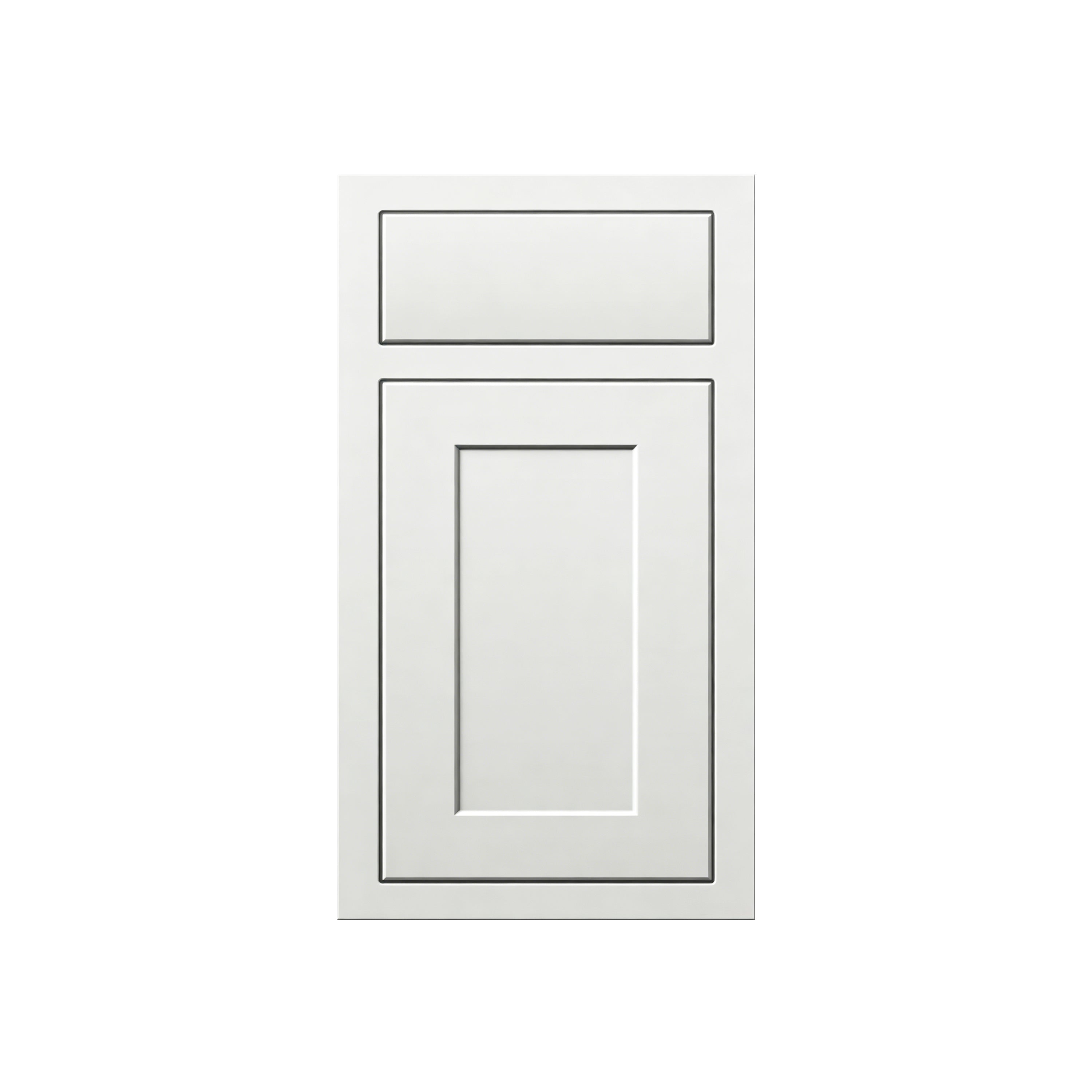 13.5" x 15"/18" Inset Origami White Cabinet Sample Door
