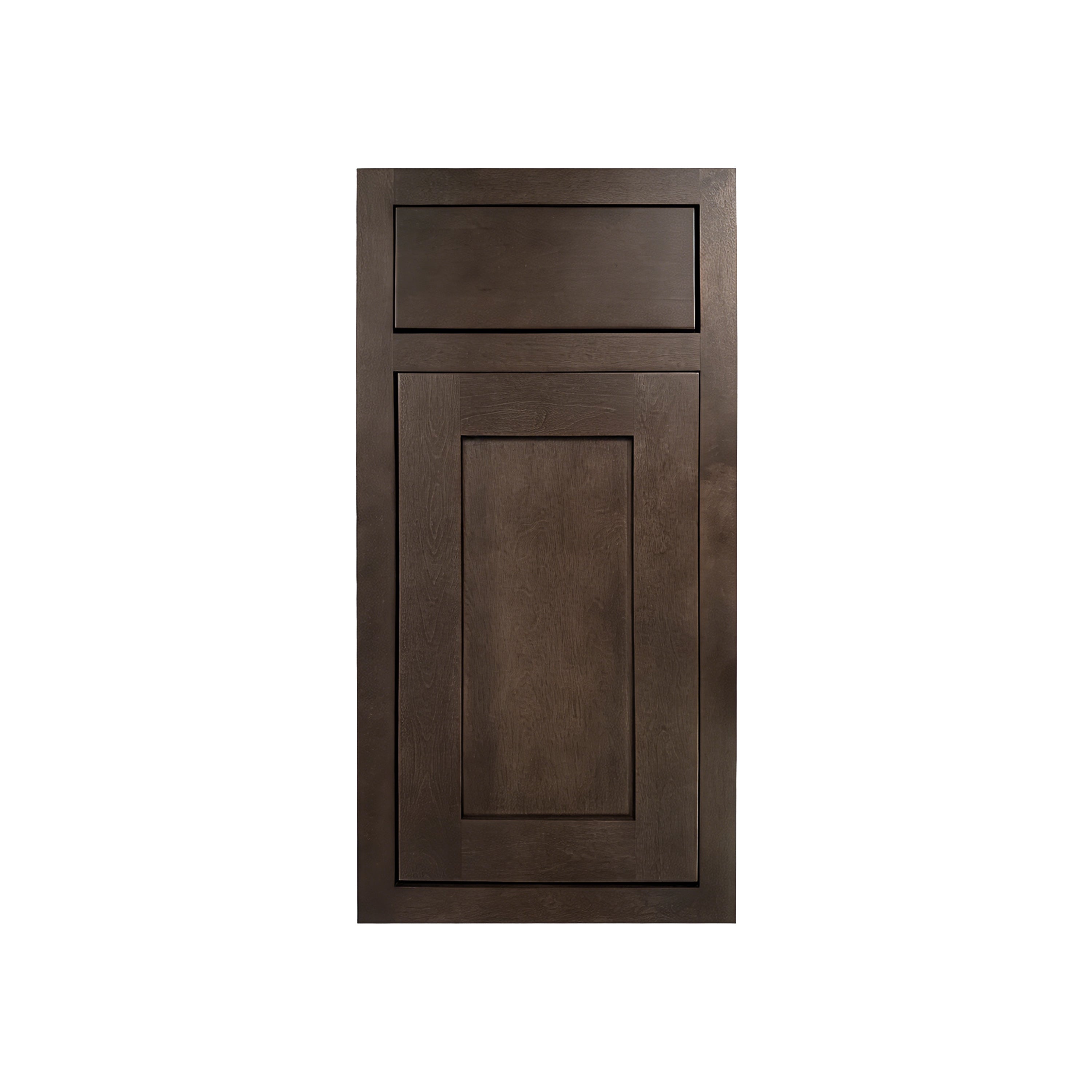13.5" x 15"/18" Inset Truffle Brown Cabinet Sample Door