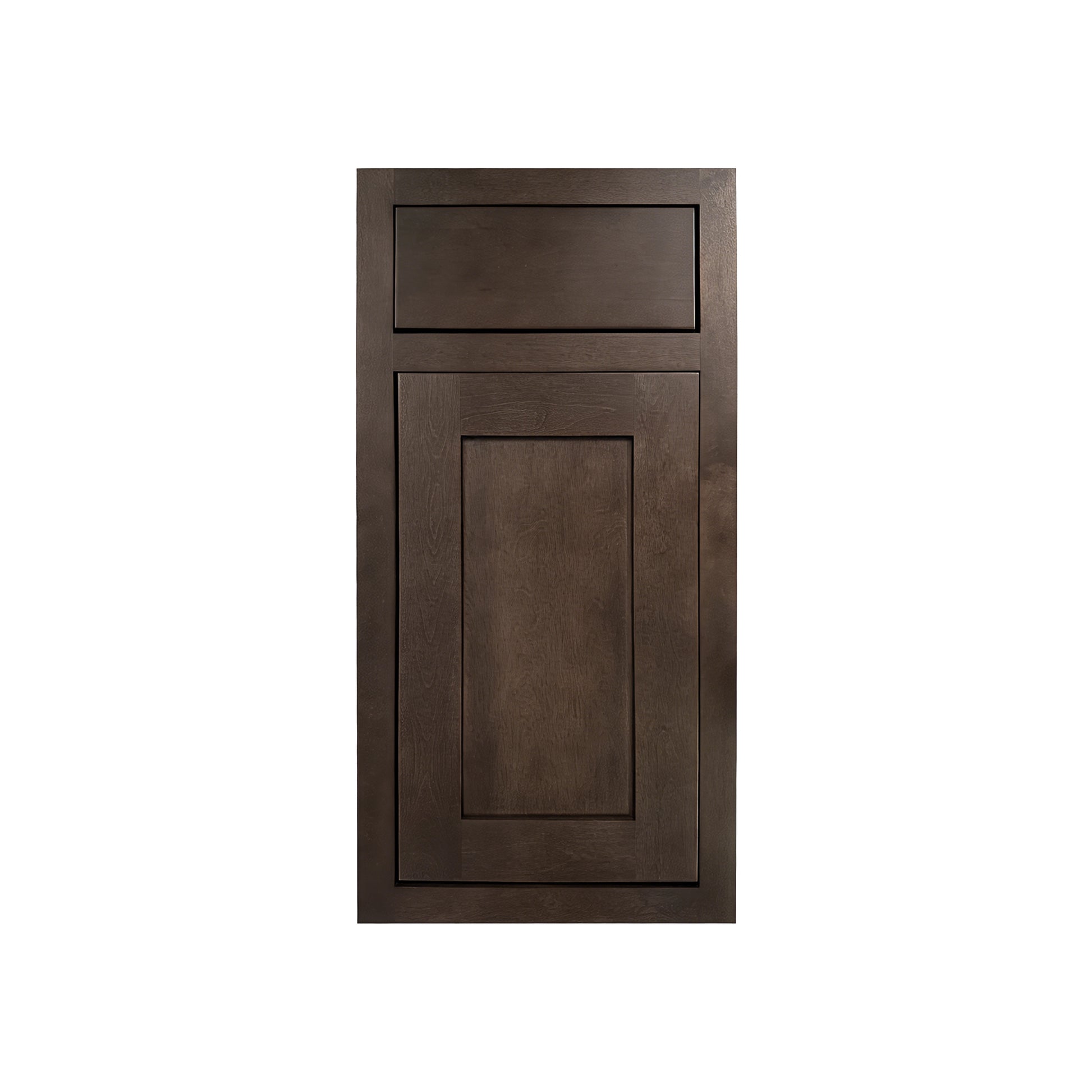 13.5" x 15"/18" Inset Truffle Brown Cabinet Sample Door
