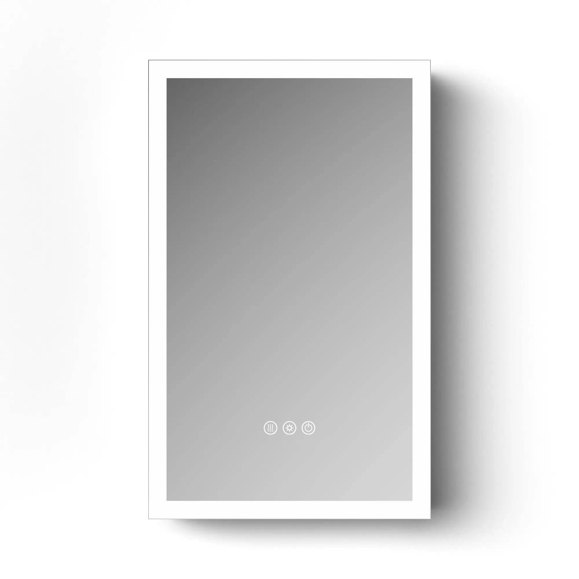 16"-96" Aluminum LED Medicine Cabinet with Anti-Fog Mirror, 3 Color Temperatures & Dimmable Lighting
