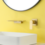 Wall Mounted Single Handle Bathroom Faucet with Oval Platform