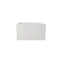 43" Scandinavian Minimalist Acrylic Freestanding Bathtub with Built-In Seat