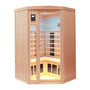2-Person Low EMF Hemlock Wood Pentagonal Far Infrared Sauna Room with Digital Controls