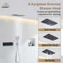4 Functions 12 Inch Ceiling Mounted Thermostatic Shower System