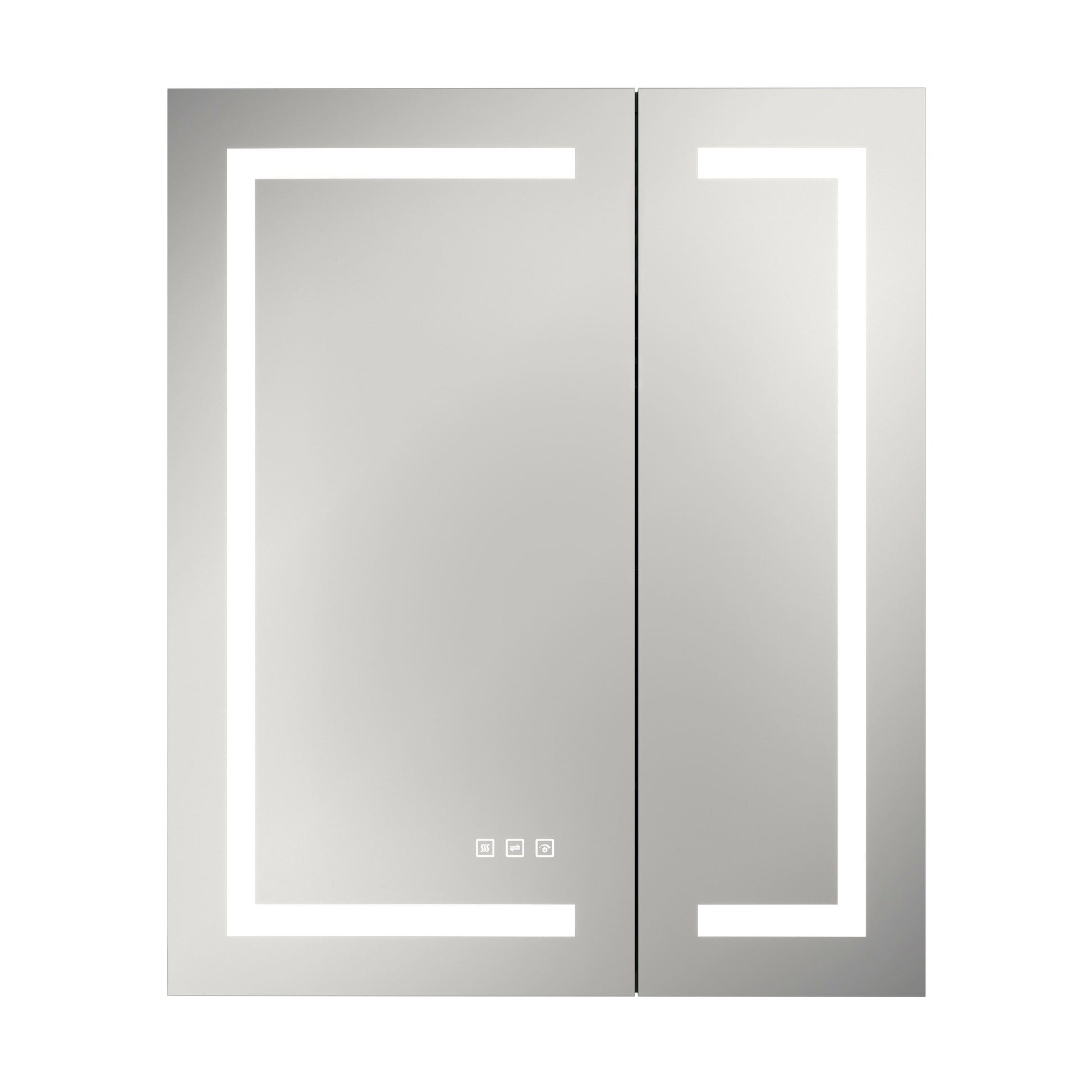 30"/36"x36" Double Doors Bathroom Medicine Cabinet with Anti Fog LED Mirror