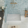 36"x36" Grey One-Piece SMC Shower Pan Base with Anti-Slip Texture