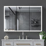 48" x 32" Aluminum Medicine Cabinet with LED Mirror, Anti-Fog, 3 Color Temperatures