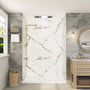 60"x36"x96" SMC Shower Wall Panels, Waterproof Grout-Free Shower Surround in 4 Finishes