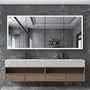72" x 32" Aluminum Medicine Cabinet with LED Mirror, Anti-Fog, 3 Color Temperatures
