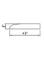 96"W x 4.5"H x 3/4"D Inset Base Molding - Truffle Brown