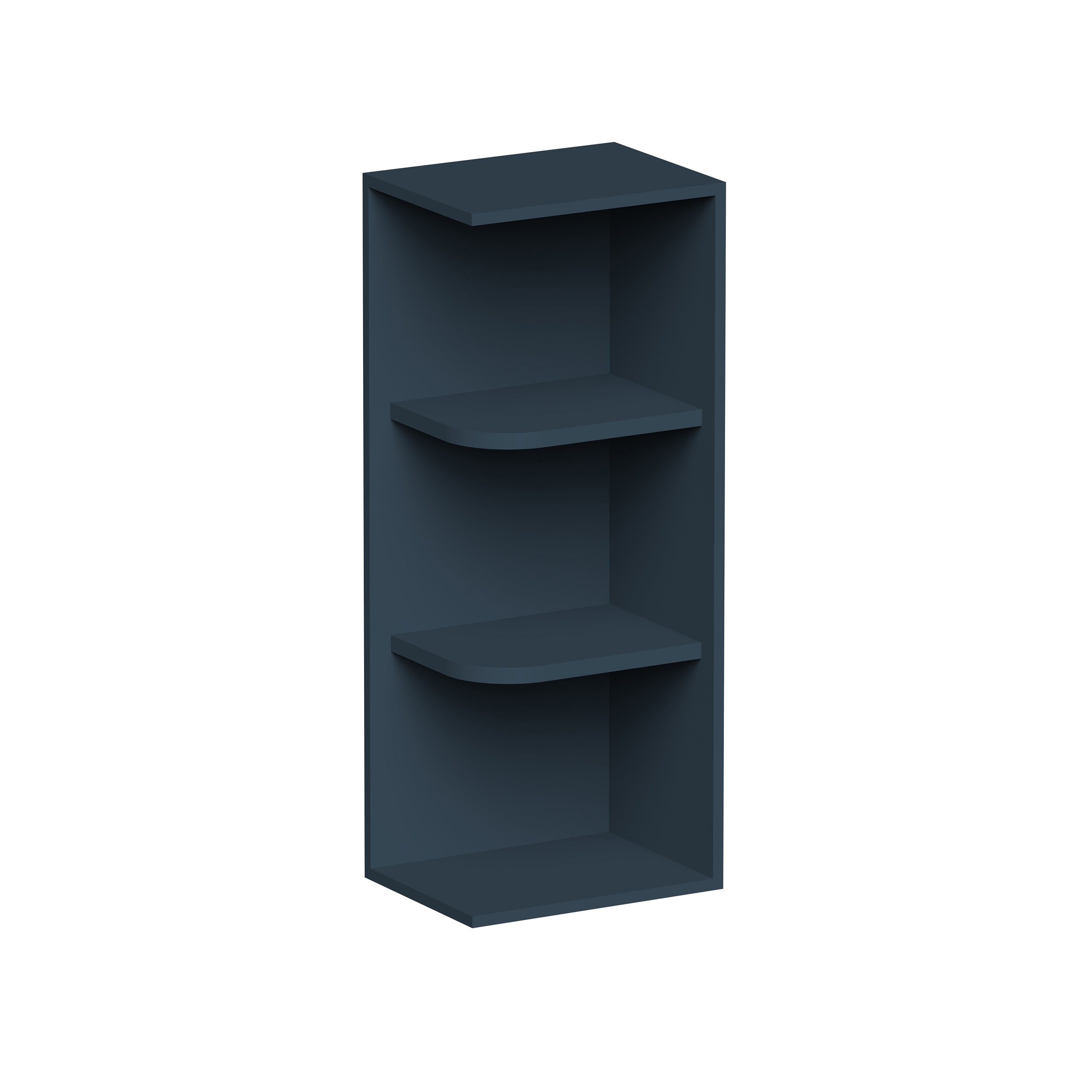 Cyber Grey RTA 12"W x 9"D x 30"/36"/42"H Open Wall End Shelf