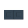 Cyber Grey RTA 24"-36"W x 12"D x 12"-24"H 17-Size Double Doors Short Wall Cabinet