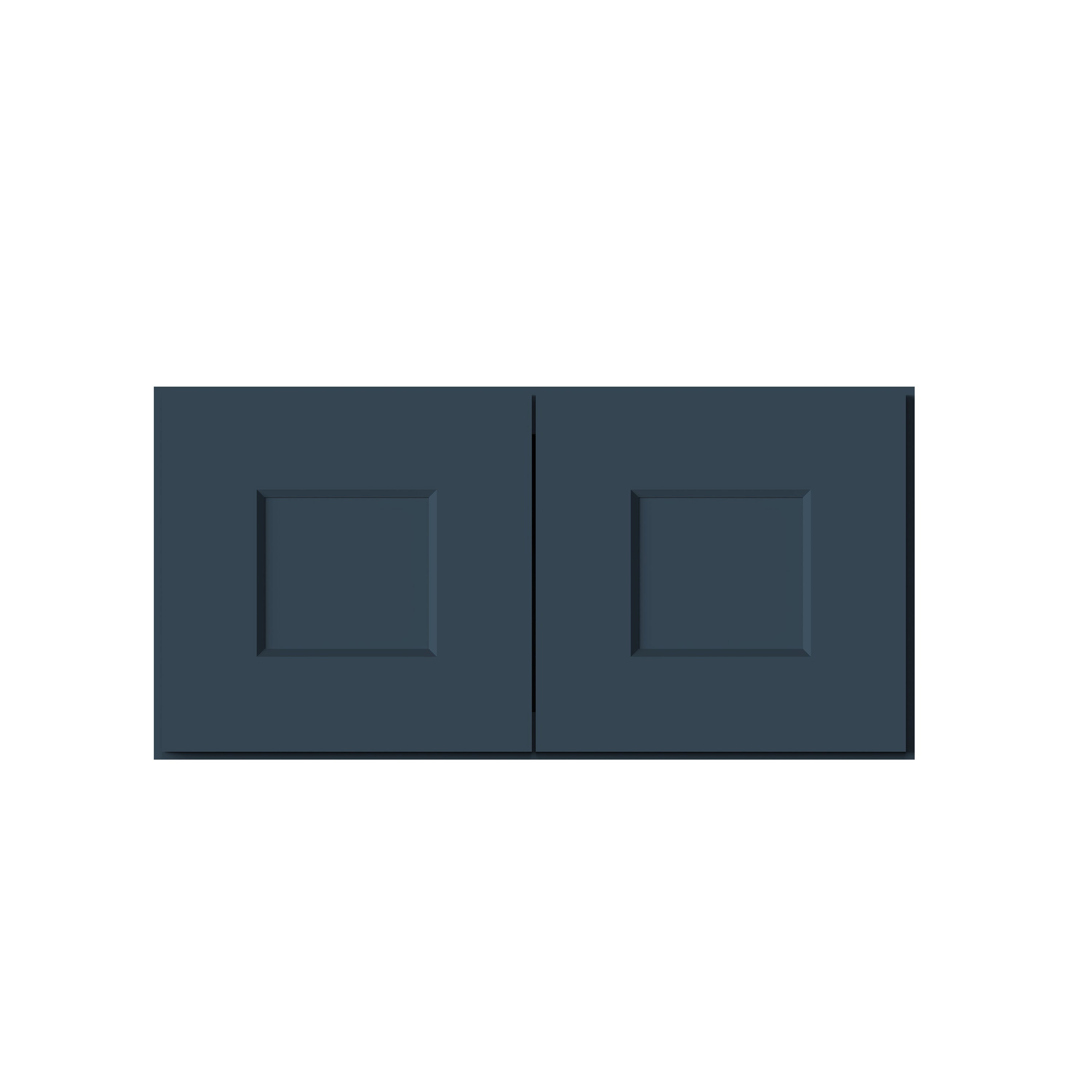 Cyber Grey RTA 24"-36"W x 12"D x 12"-24"H 17-Size Double Doors Short Wall Cabinet