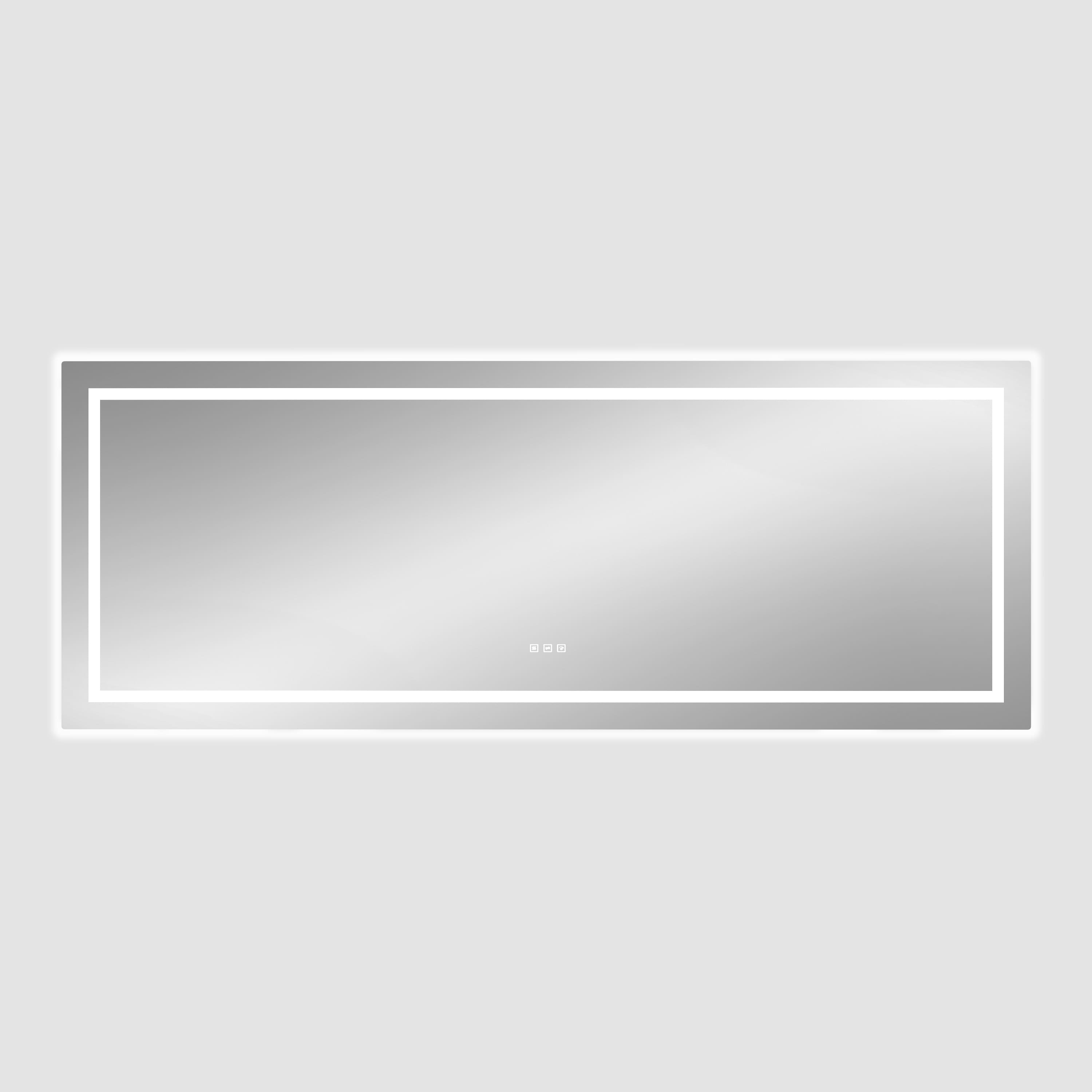 Dual Lighting LED Bathroom Mirror with Touch Dimming, Anti Fog