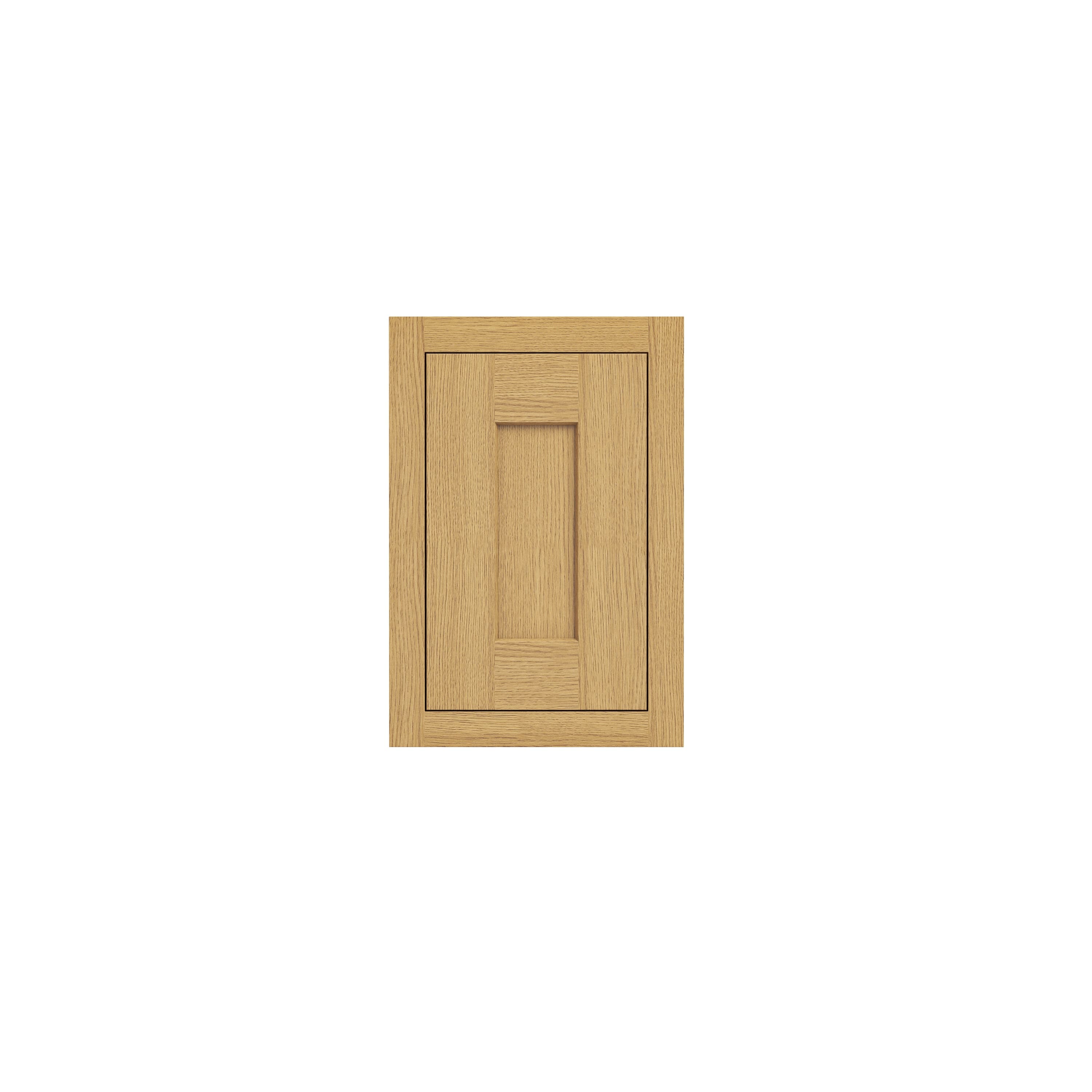 Inset Hazelnut Oak RTA 12-21"W x 18"H x 13.5"D 4-Size Single Door Wall Cabinet