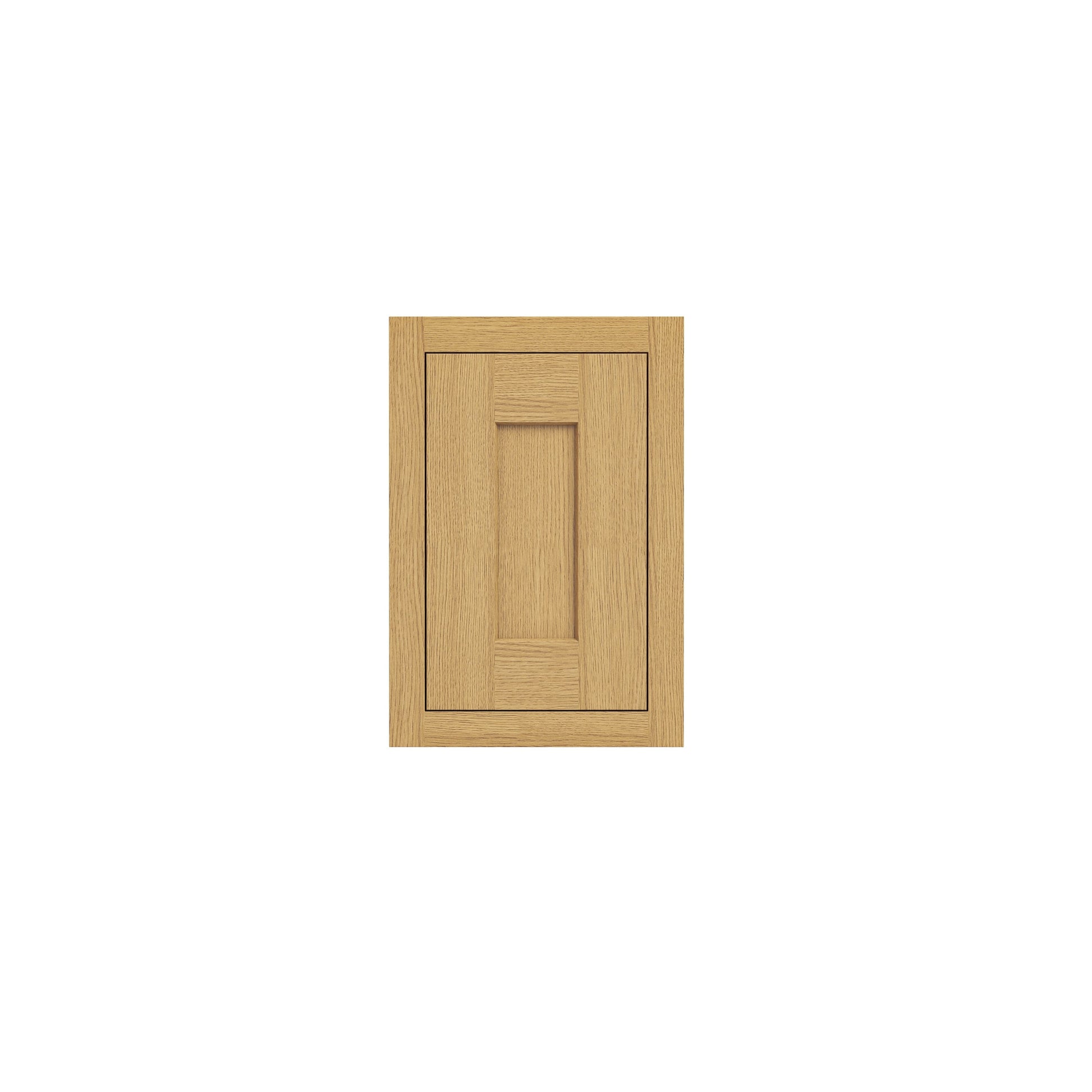 Inset Hazelnut Oak RTA 12-21"W x 18"H x 13.5"D 4-Size Single Door Wall Cabinet