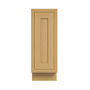 Inset Hazelnut Oak RTA 12-21"W x 34.5"H x 25"D 4-Size Full Height Single Door Base Cabinet