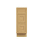 Inset Hazelnut Oak RTA 12-36"W x 34.5"H x 25"D 9-Size Base Cabinet with 3 Drawers