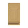Inset Hazelnut Oak RTA 18"W x 34.5"H x 25"D Base Waste Basket Cabinet with 2 Bins