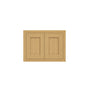 Inset Hazelnut Oak RTA 24-36"W x 12-24"H x 13.5"D 10-Size Double Doors Wall Cabinet