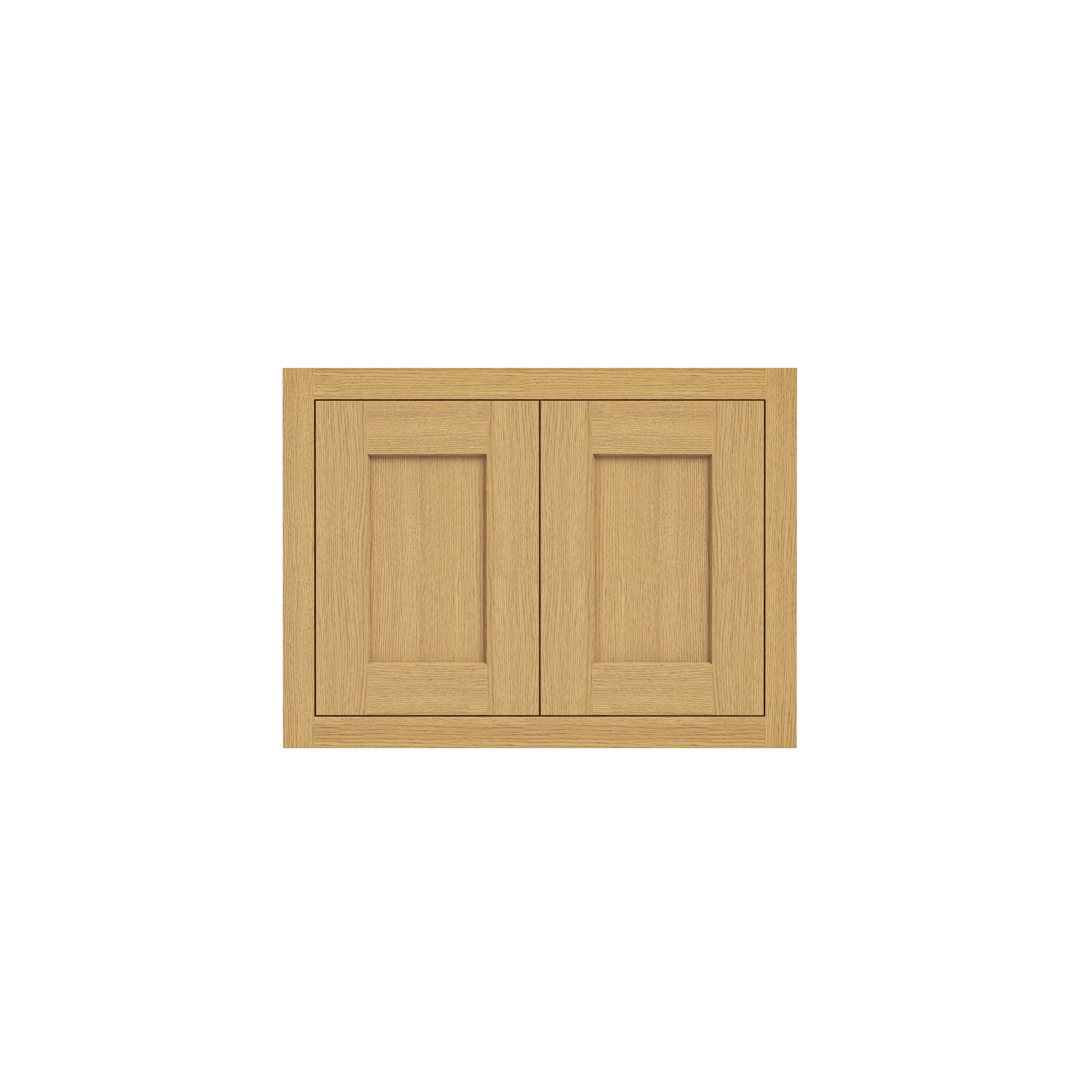 Inset Hazelnut Oak RTA 24-36"W x 12-24"H x 13.5"D 10-Size Double Doors Wall Cabinet
