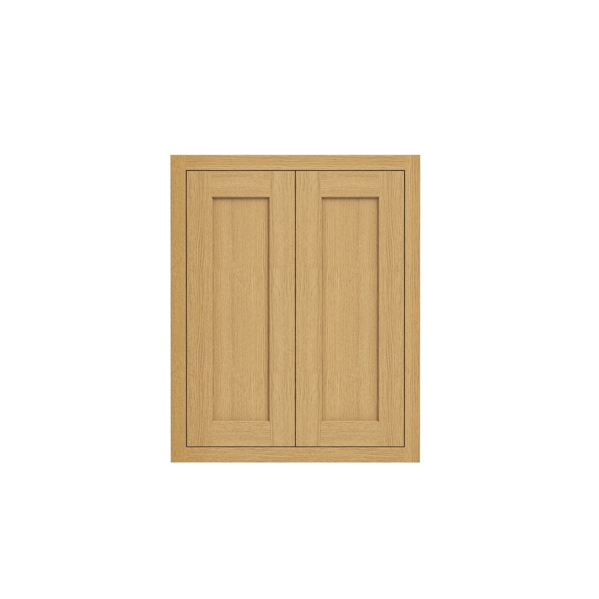 Inset Hazelnut Oak RTA 24-36"W x 30-42"H x 13.5"D 15-Size Double Doors Wall Cabinet