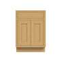 Inset Hazelnut Oak RTA 24-36"W x 34.5"H x 25"D 5-Size Sink Base Cabinet with 2 Doors and 1 False Drawer