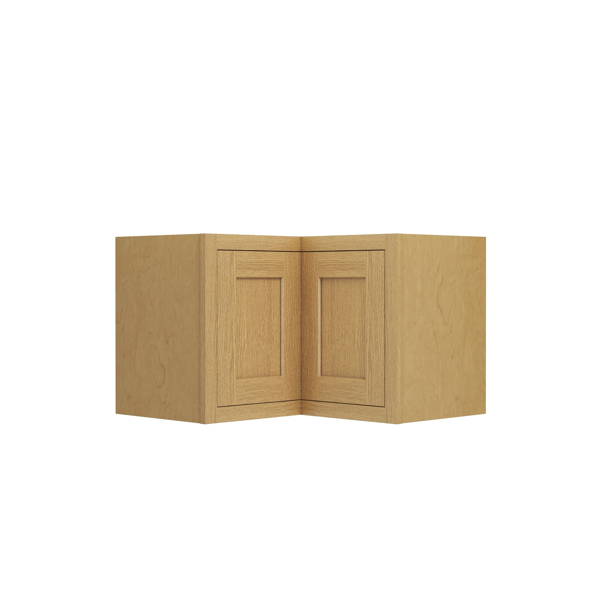Inset Hazelnut Oak RTA 25.5"W x 18-42"H x 13.5"D 3-Size Easy Reach Wall Cabinet with 2-3 shelves