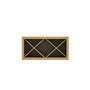 Inset Hazelnut Oak RTA 30-36"W x 15-18"H x 13.5"D 4-Size X-Shaped Wine Grid Wall Rack Cabinet