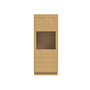 Inset Hazelnut Oak RTA 33"W x 84-96"H x 25"D 3-Size Pantry Cabinet with Oven Opening, 4 Drawers and 2 Doors