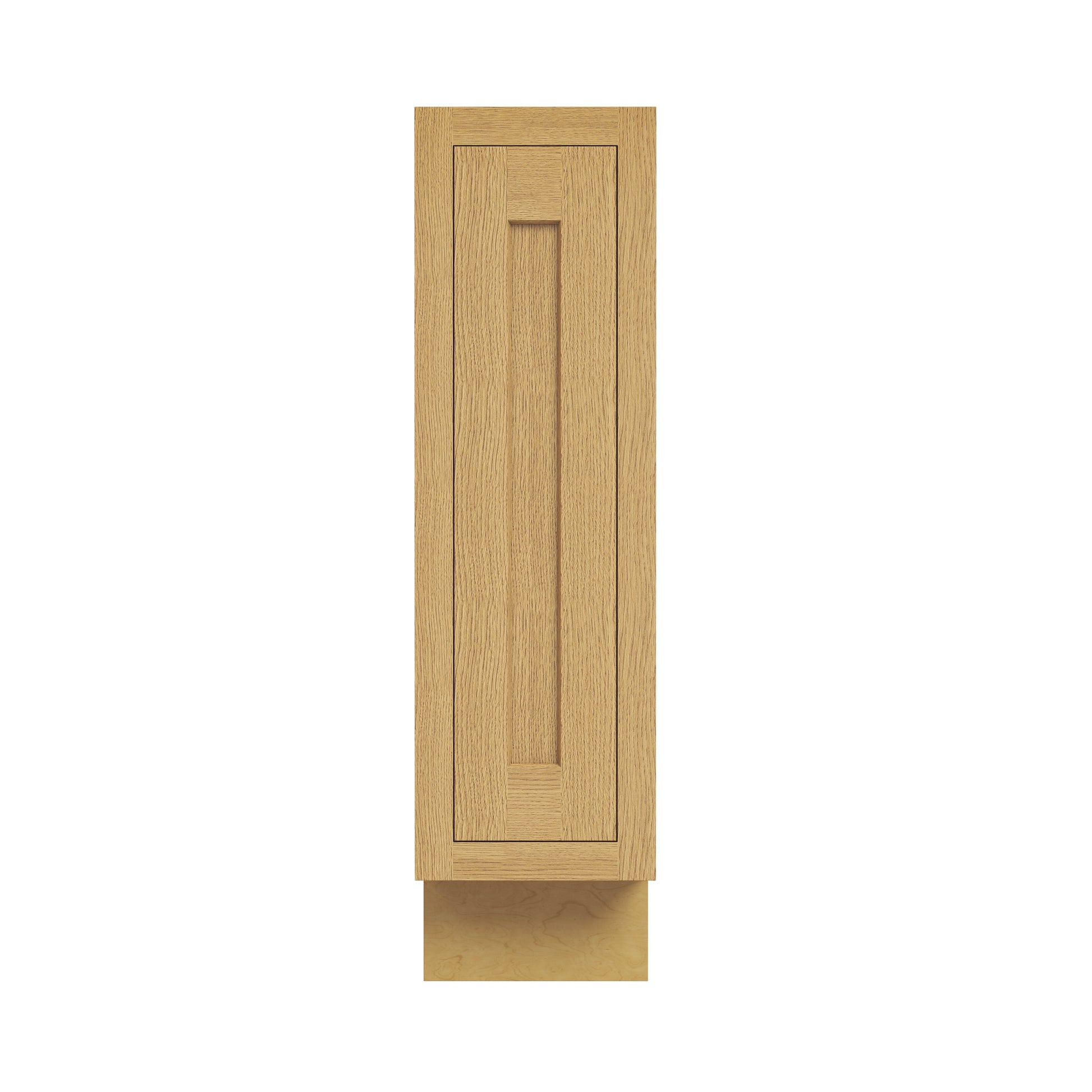 Inset Hazelnut Oak RTA 9"W x 34.5"H x 25"D Base Spice Rack Cabinet with Pull-out Basket
