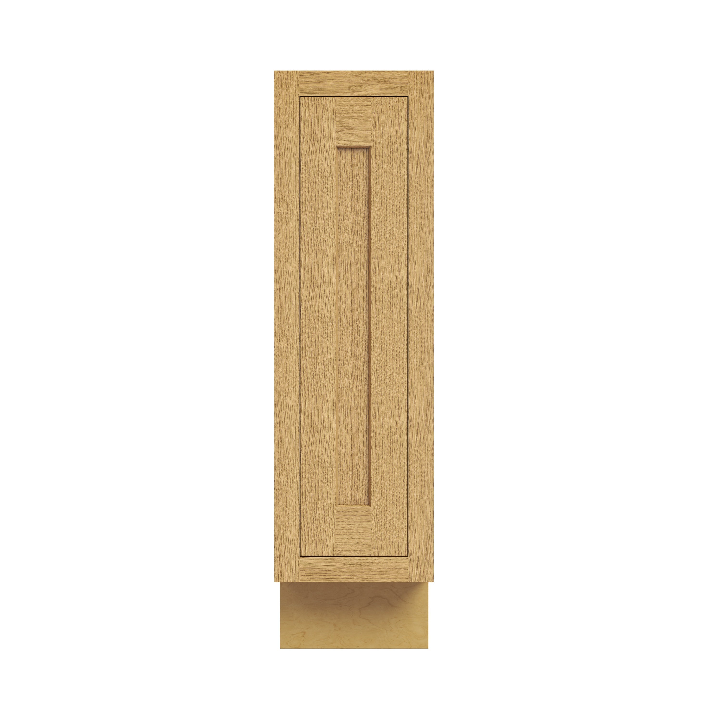 Inset Hazelnut Oak RTA 9"W x 34.5"H x 25"D Base Spice Rack Cabinet with Pull-out Basket
