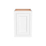 Inset Origami White RTA 12-21"W x 18"H x 13.5"D 4-Size Single Door Wall Cabinet