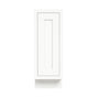 Inset Origami White RTA 12-21"W x 34.5"H x 25"D 4-Size Full Height Single Door Base Cabinet