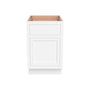 Inset Origami White RTA 18"W x 34.5"H x 25"D Base Waste Basket Cabinet with 2 Bins