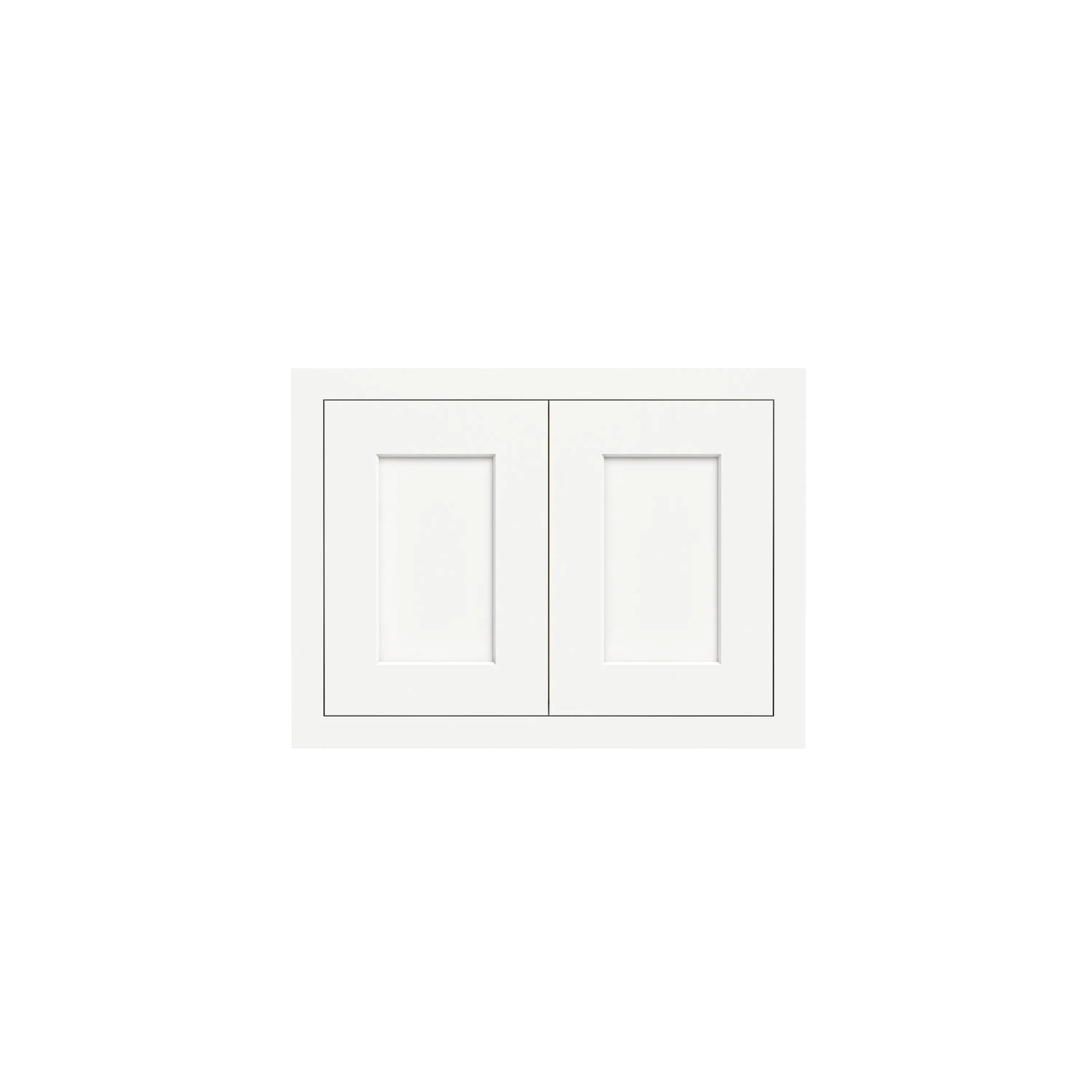Inset Origami White RTA 24-36"W x 12-24"H x 13.5"D 10-Size Double Doors Wall Cabinet